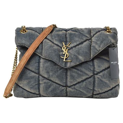 ysl denim loulou small